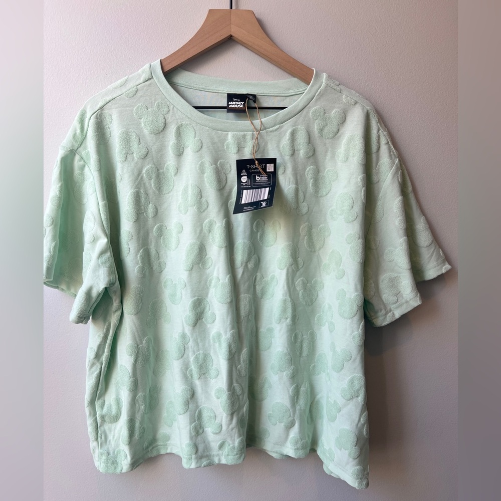 Disney Mickey Mouse Mint Green Drawstring Elastic… - image 2